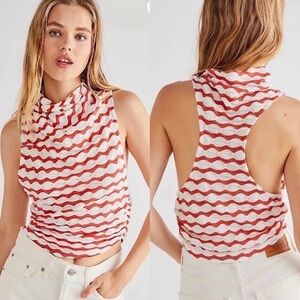 Free people striped racerback tank